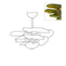 Petals Gold Murano Chandelier - DWHOME