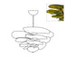 Petals Gold Murano Chandelier-DWHOME