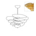 Petals Gold Murano Chandelier - DWHOME