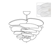 Petals Gold Murano Chandelier-DWHOME