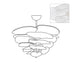 Petals Gold Murano Chandelier - DWHOME