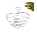 Petals Gold Murano Chandelier-DWHOME