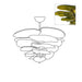 Petals Gold Murano Chandelier - DWHOME