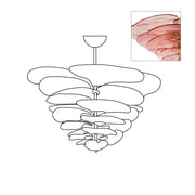 Petals Gold Murano Chandelier-DWHOME