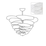 Petals Gold Murano Chandelier-DWHOME