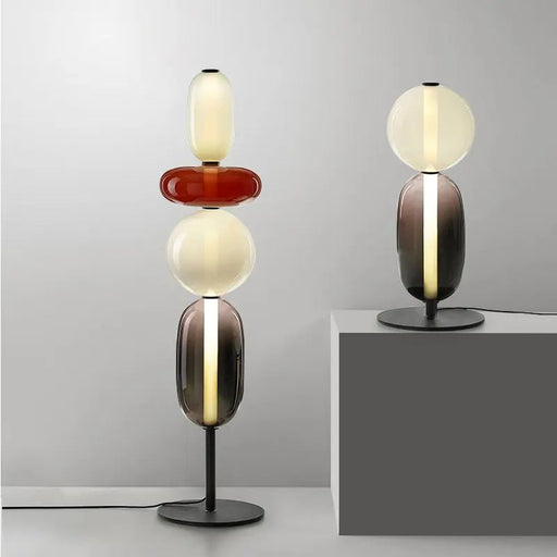 Lina Glass Shade Floor Lamp.