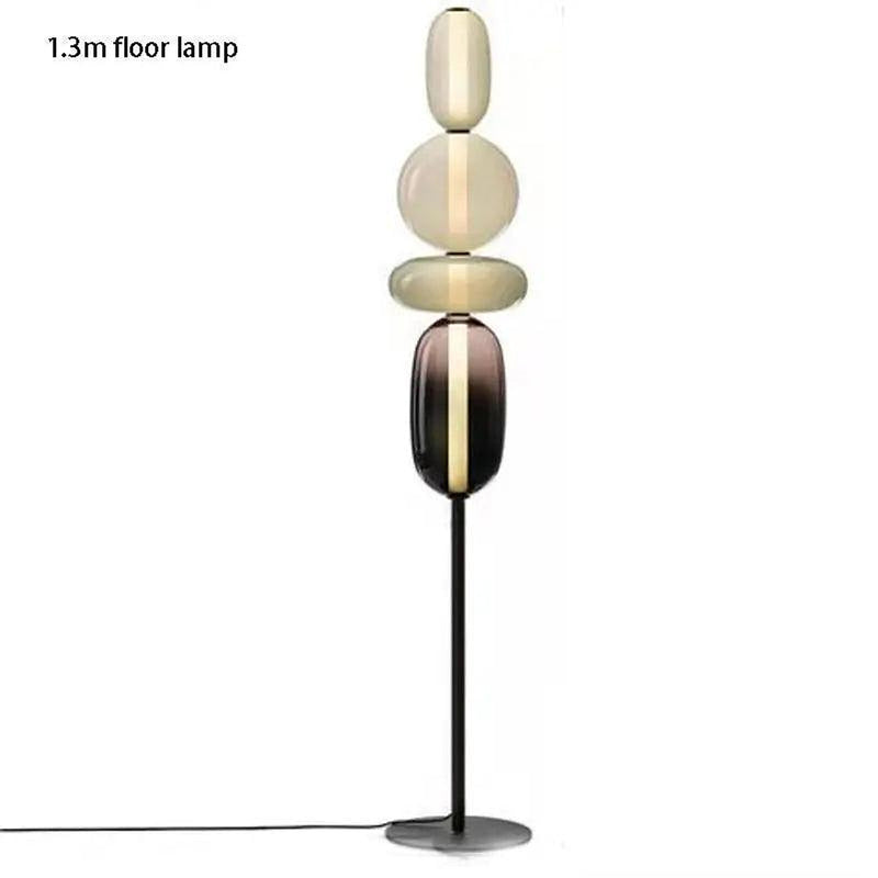 Lina Glass Shade Floor Lamp-DWHOME