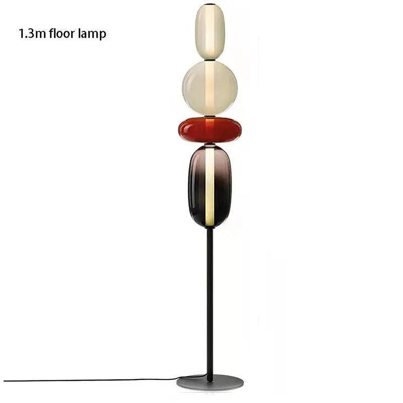 Lina Glass Shade Floor Lamp-DWHOME