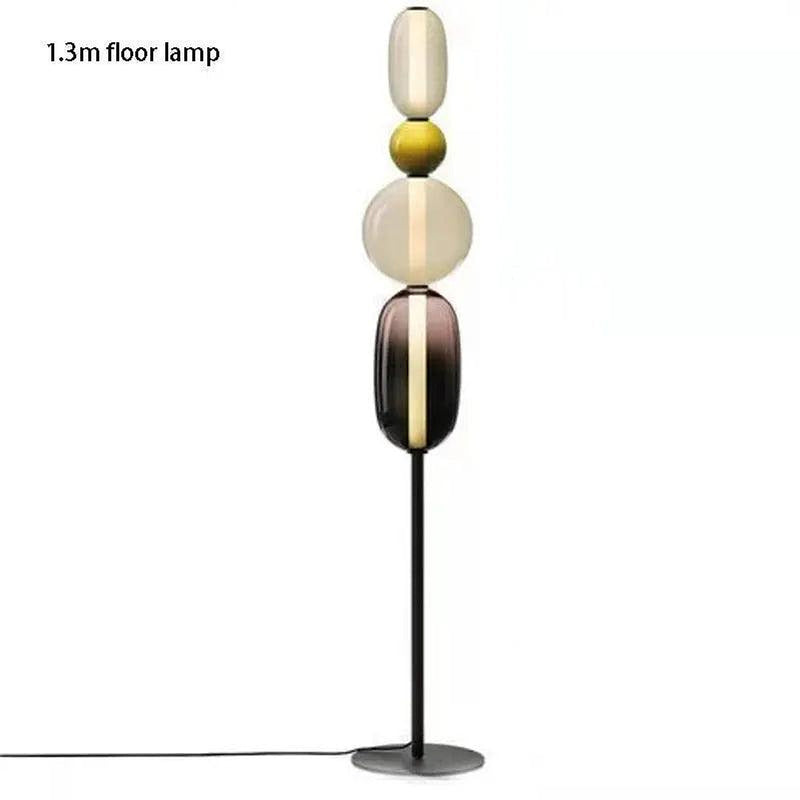 Lina Glass Shade Floor Lamp-DWHOME