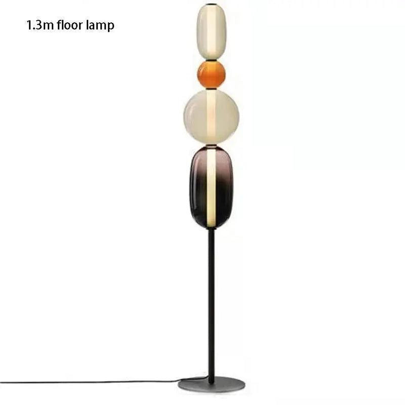 Lina Glass Shade Floor Lamp-DWHOME