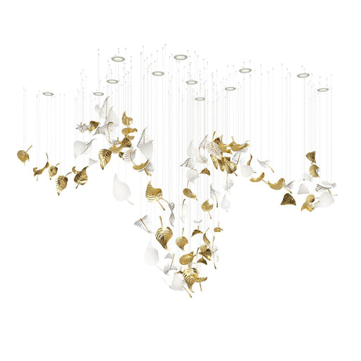 Linden Leaves Chandelier-DWHOME