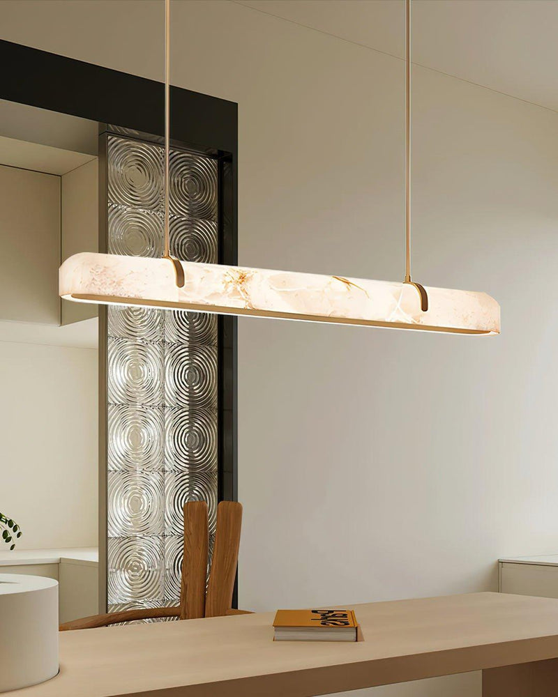 Linear Alabaster Chandelier-DWHOME
