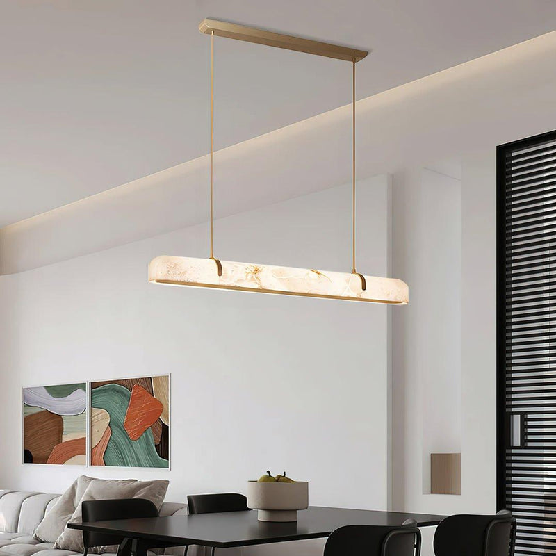 Linear Alabaster Chandelier-DWHOME