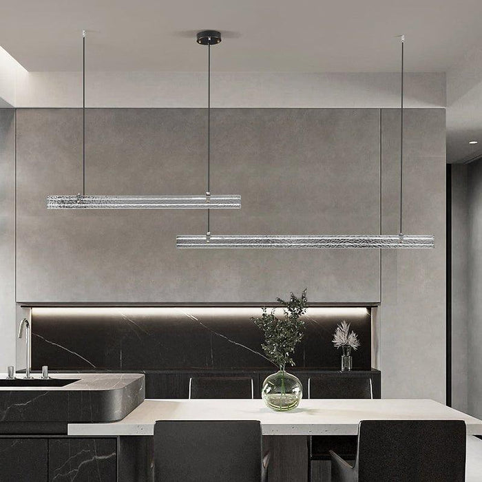 Linear Ribbon Island Pendant Light-DWHOME
