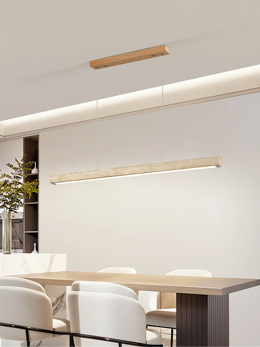 Linear Travertine Pendant Lamp-DWHOME