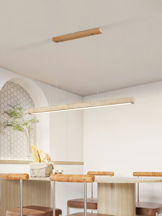 Linear Travertine Pendant Lamp-DWHOME