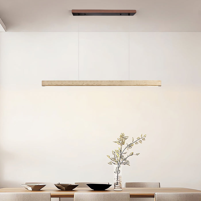 Linear Travertine Pendant Lamp-DWHOME