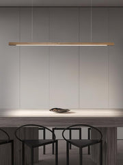 Linear Wooden Pendant Light-DWHOME