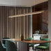 Linear Wooden Pendant Light.