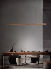 Linear Wooden Pendant Light-DWHOME