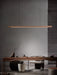 Linear Wooden Pendant Light.