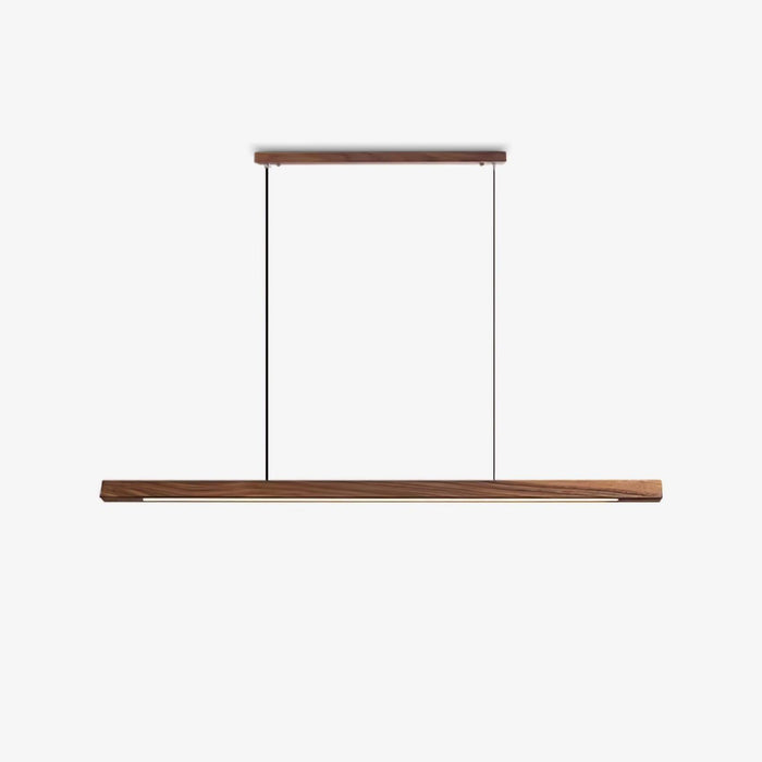 Linear Wooden Pendant Light.