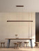 Linear Wooden Pendant Light.