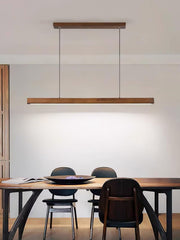 Linear Wooden Pendant Light-DWHOME