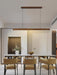 Linear Wooden Pendant Light-DWHOME