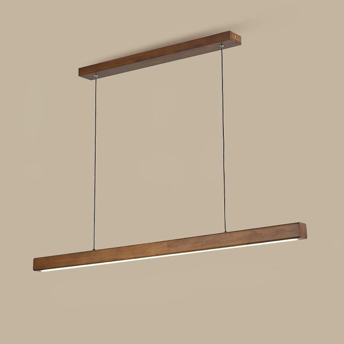 Linear Wooden Pendant Light-DWHOME