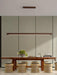 Linear Wooden Pendant Light.