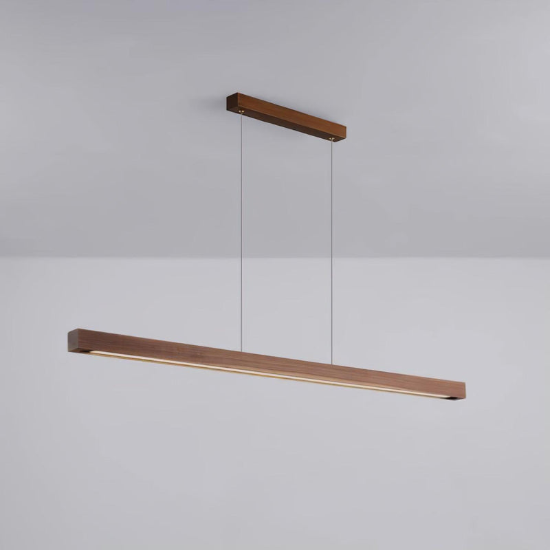 Linear Wooden Pendant Light-DWHOME