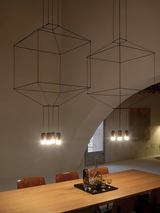 Geometric Lines Pendant Lamp.