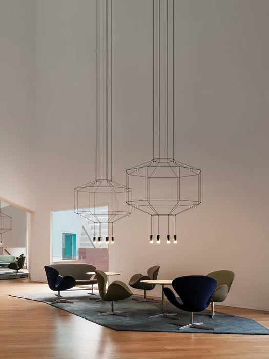 Geometric Lines Pendant Lamp.