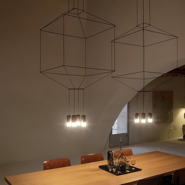 Geometric Lines Pendant Lamp.