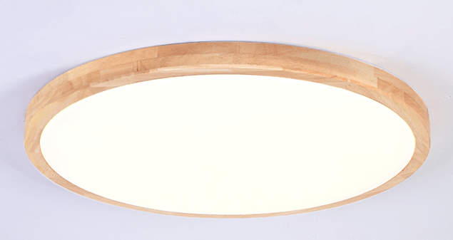 Linnea Scandinavian Slender Wooden Round Ceiling Light.