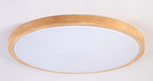 Linnea Scandinavian Slender Wooden Round Ceiling Light.