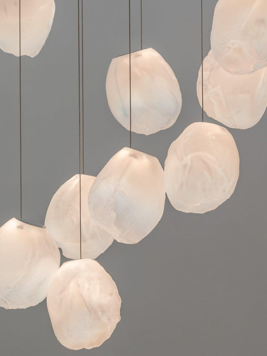 Liquid Glass Stone Pendant Light-DWHOME