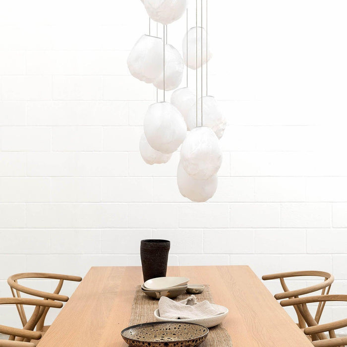 Liquid Glass Stone Pendant Light-DWHOME