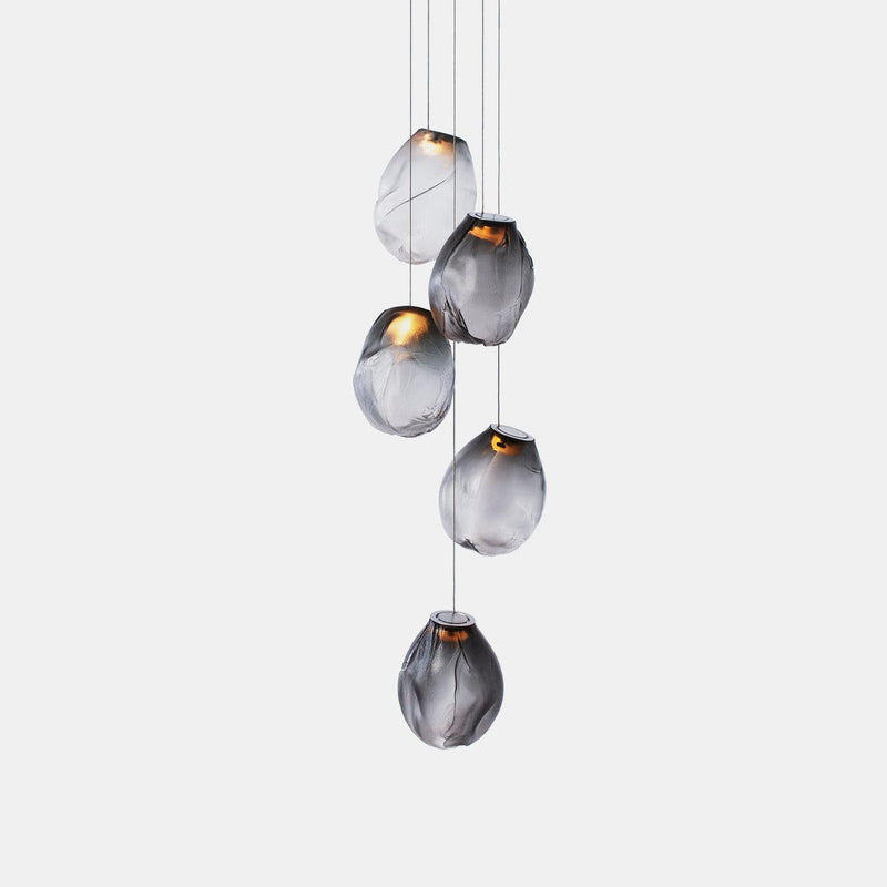 Liquid Glass Stone Pendant Light-DWHOME