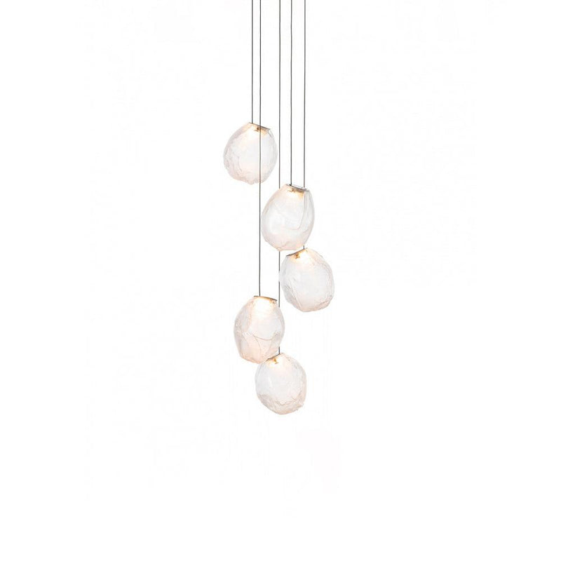 Liquid Glass Stone Pendant Light-DWHOME