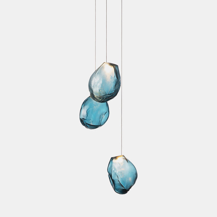 Liquid Glass Stone Pendant Light-DWHOME