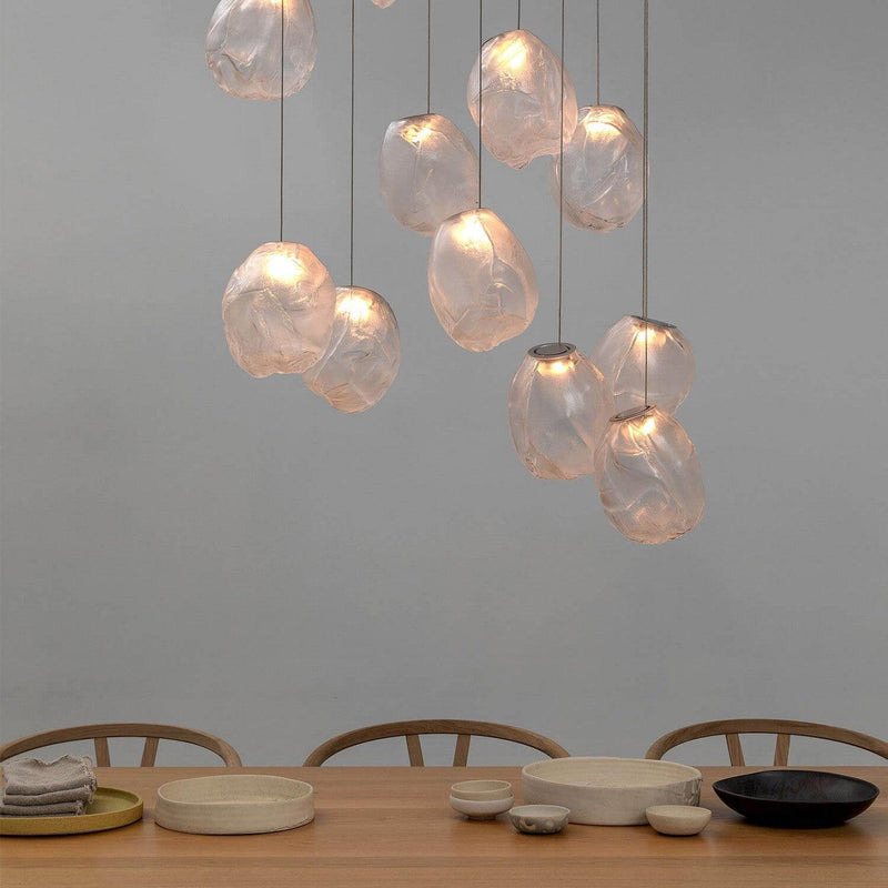 Liquid Glass Stone Pendant Light-DWHOME