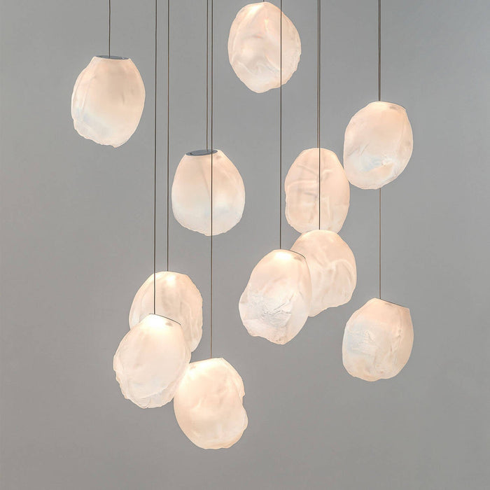 Liquid Glass Stone Pendant Light.