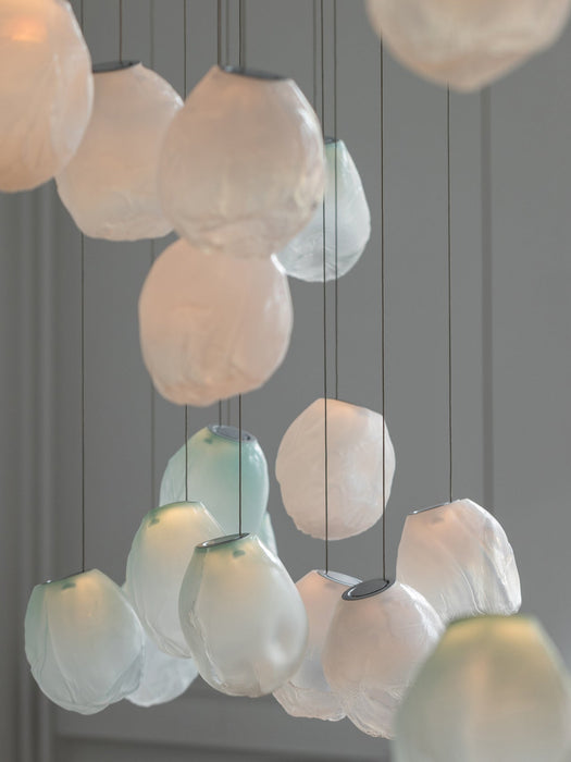 Liquid Glass Stone Pendant Light.