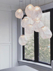 Liquid Glass Stone Pendant Light-DWHOME