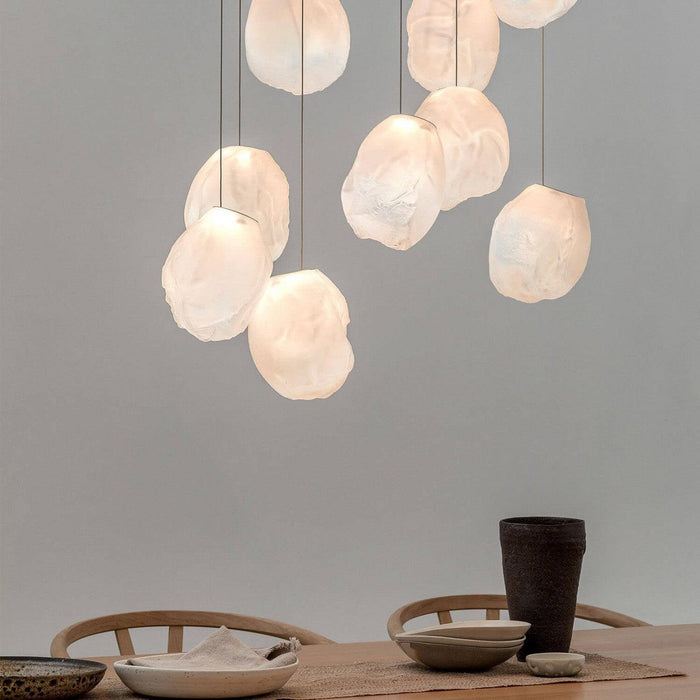 Liquid Glass Stone Pendant Light-DWHOME