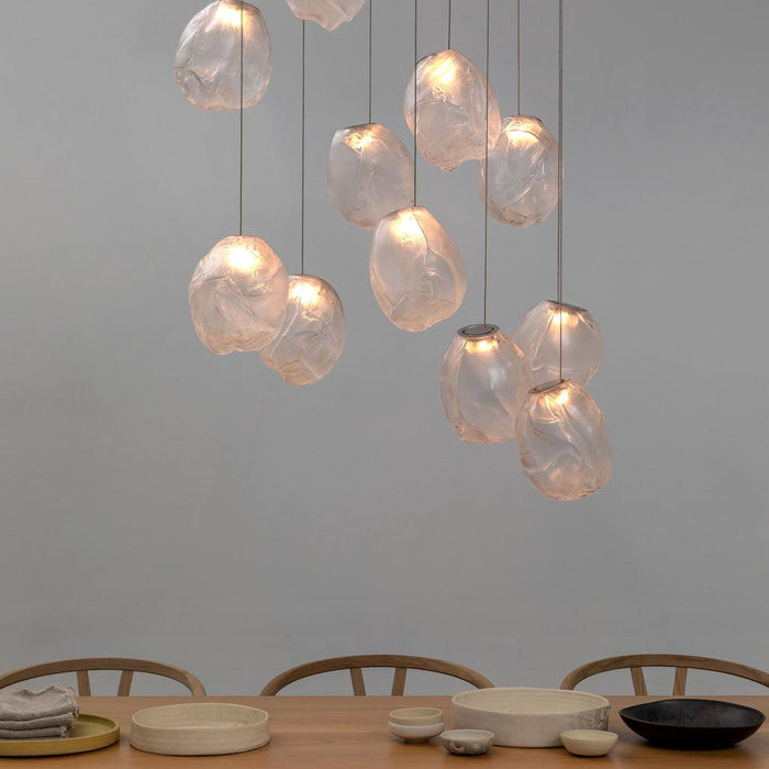 Liquid Glass Stone Pendant Light-DWHOME