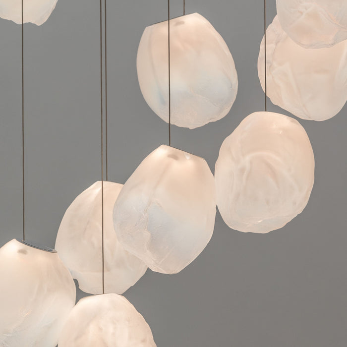 Liquid Glass Stone Pendant Light.