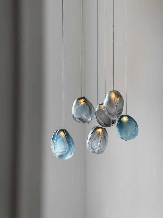 Liquid Glass Stone Pendant Light-DWHOME